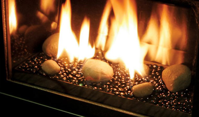 Enviro E20 Gas Fireplace in Showroom Fireplace Gallery New York